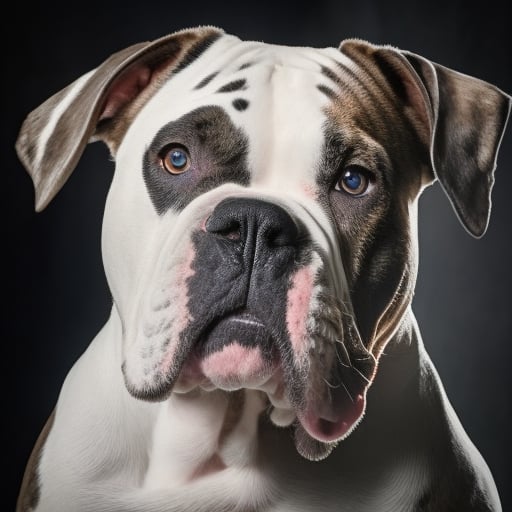 Portrait of a American Bulldog