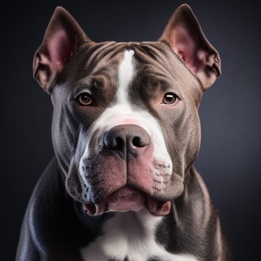 Portrait of a American Bully