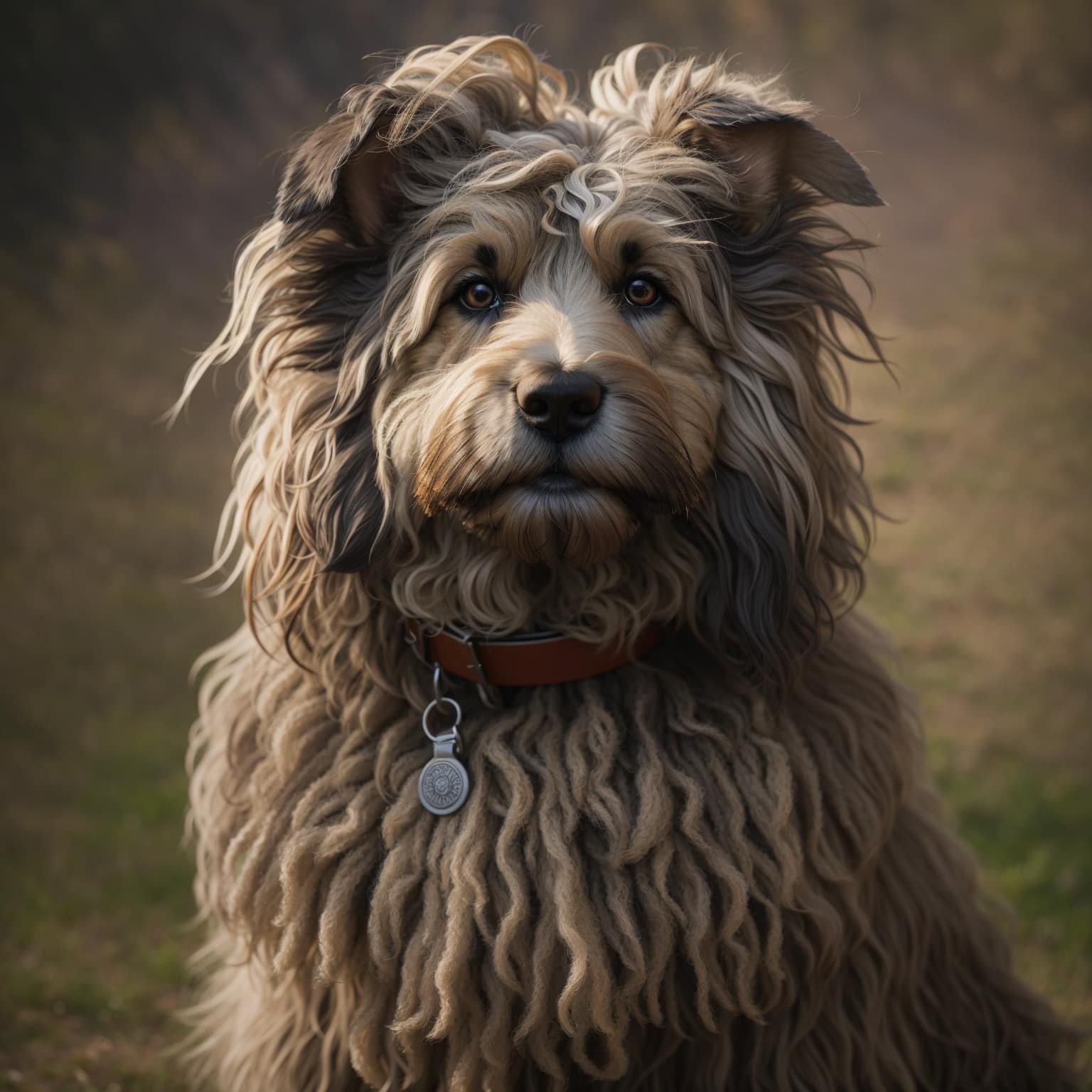 Bergamasco Shepherd portrait headshot