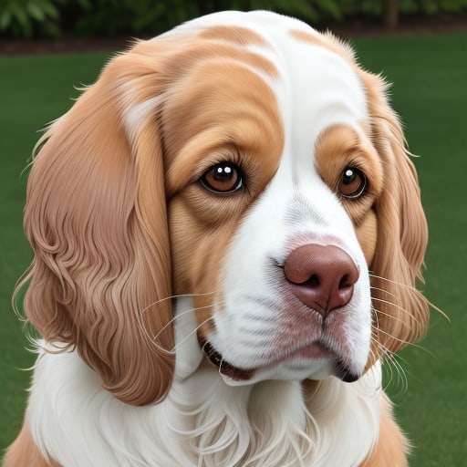 Portrait of Clumber Spaniel