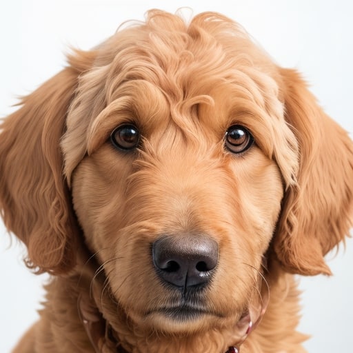 Golden Retrieverdoodle (Golden Retriever and Poodle Mix) Portrait