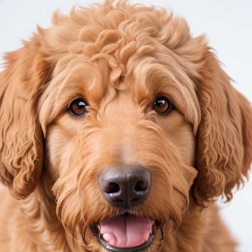 Goldendoodle (Golden Retriever and Poodle Mix) Portrait