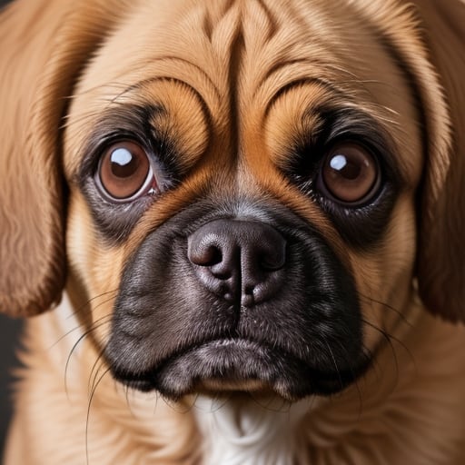 Pugglepoo (Pug and Poodle Mix) Portrait