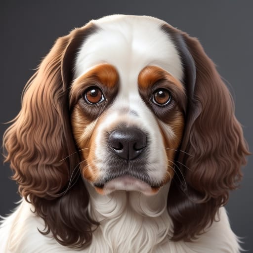 Portrait of Russian Spaniel (Rosyjski)