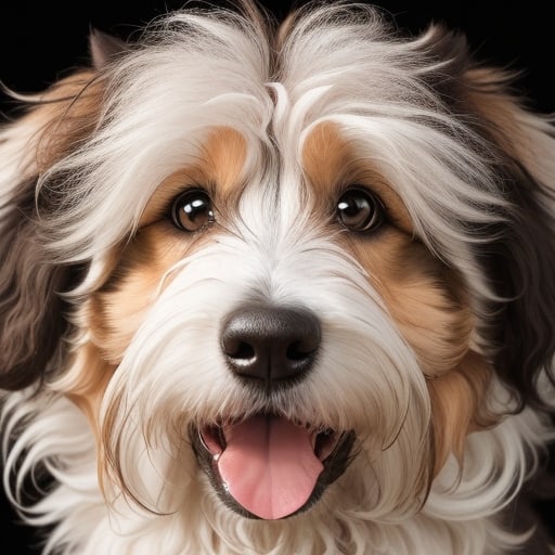 sheltidoodle (shetland sheepdog and poodle mix) portrait