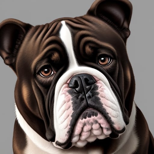 Portrait of Victorian Bulldog