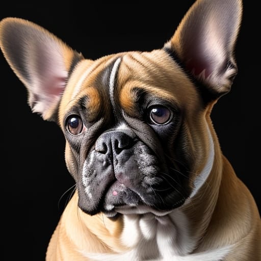 A Portrait of a French Bulldog