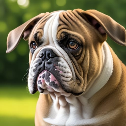 A Portrait of an Olde English Bulldogge