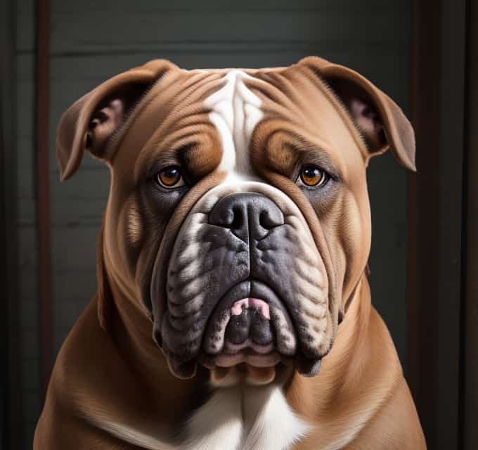 Renascence Bulldog full portrait shot