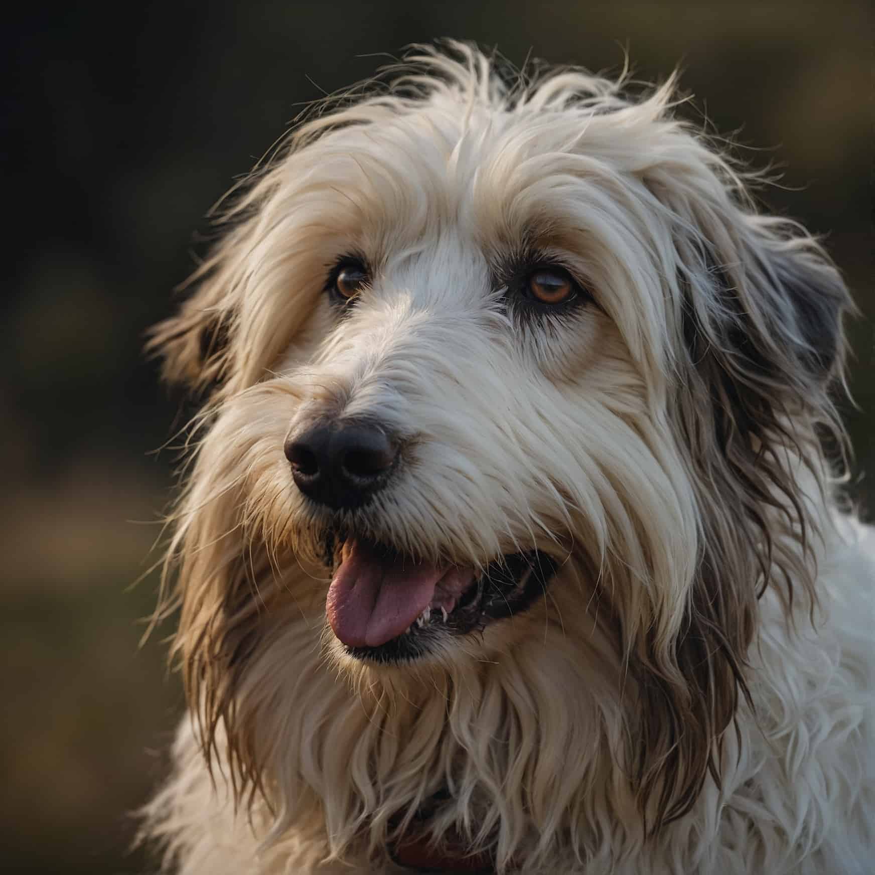 Catalan Sheepdog portrait headshot