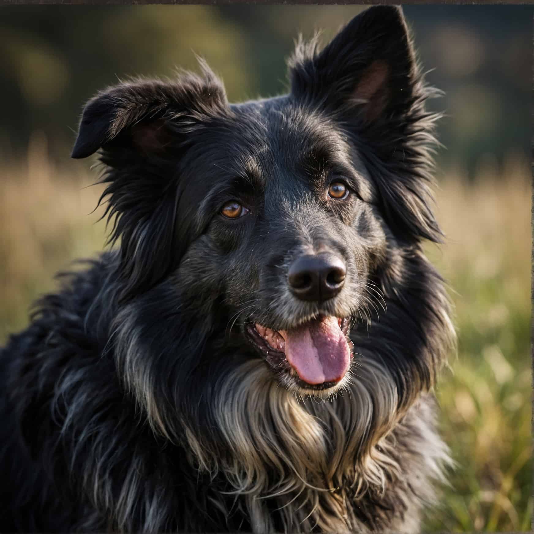 Croatian Sheepdog portrait headshot