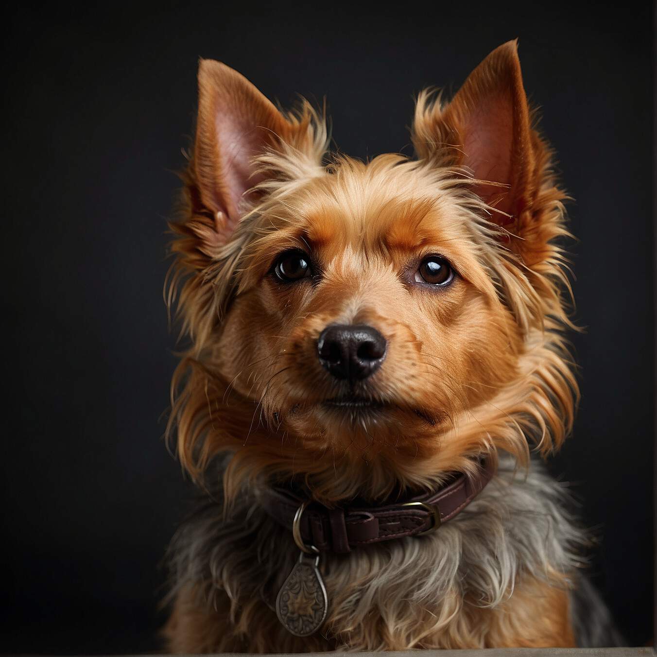 Australian Terrier portrait headshot
