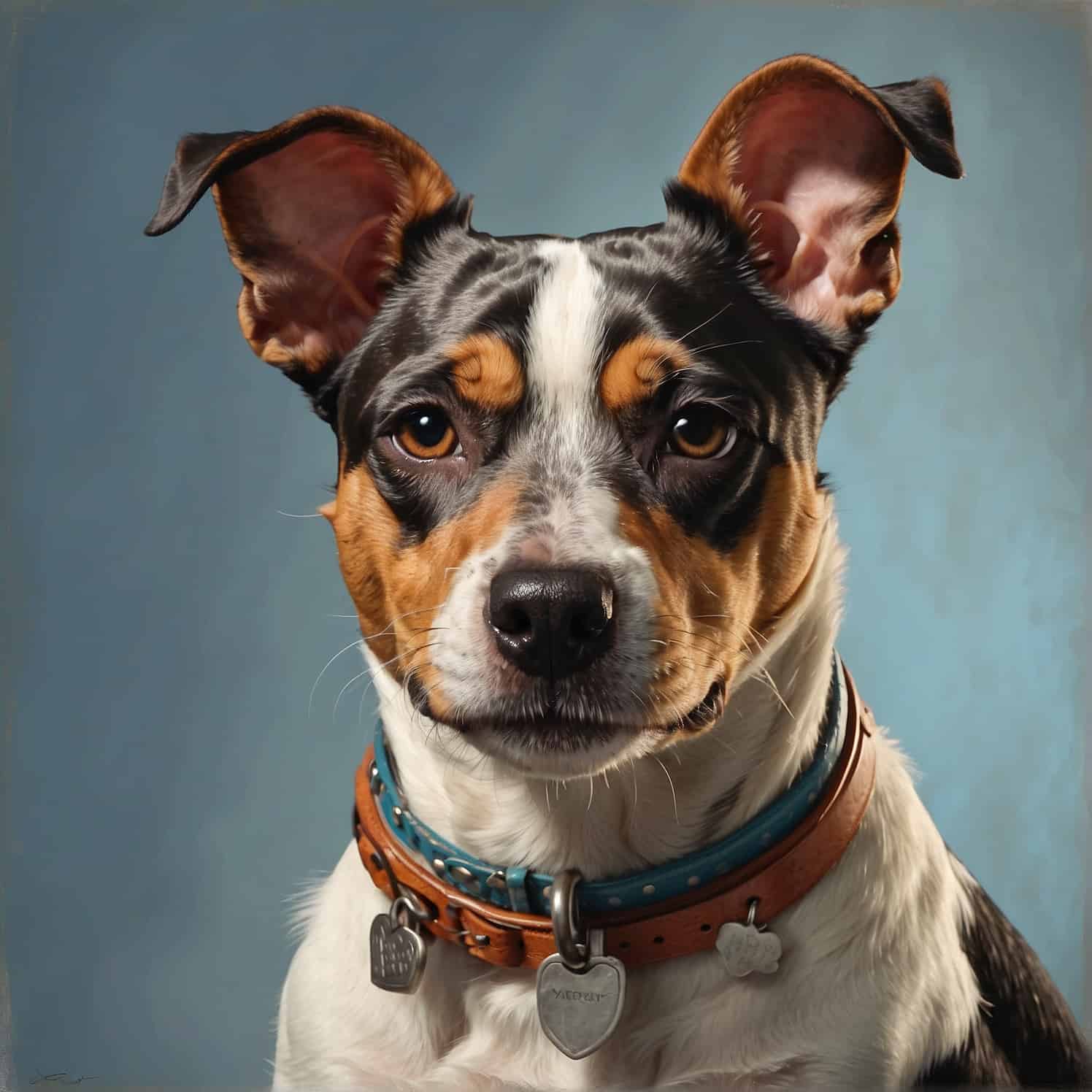 Brazilian Terrier head shot portrait