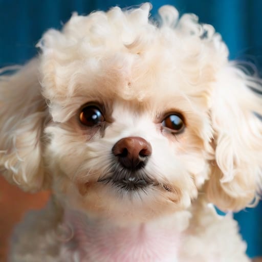 Poochon (Bichon Frisé and Toy Poodle Mix) Portrait