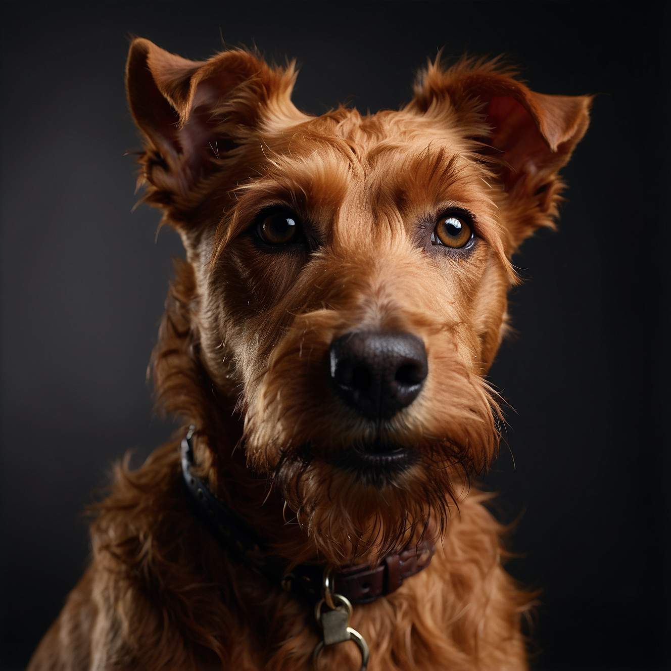 Irish Terrier portrait