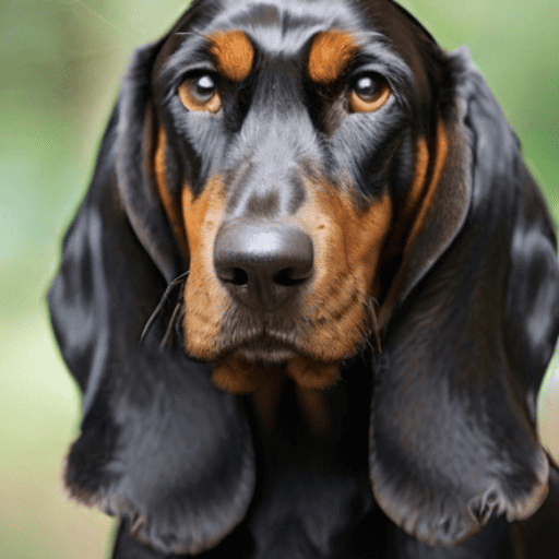 Black and Tan Coonhound Portrait