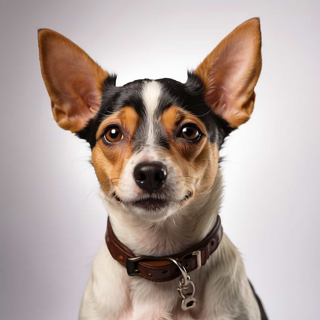 Toy fox Terrier Head shot Portrait