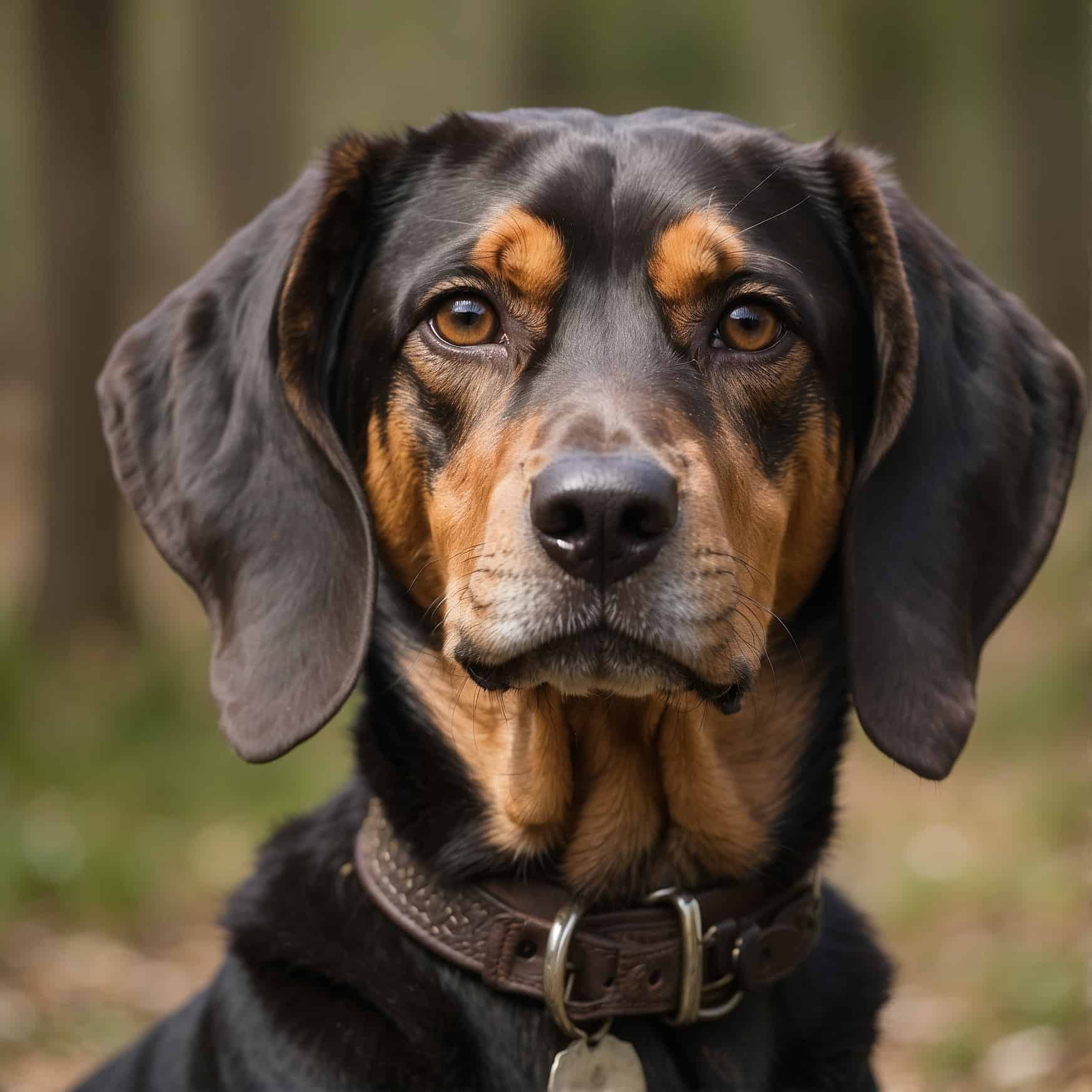 Transylvanian Hound close up portrait