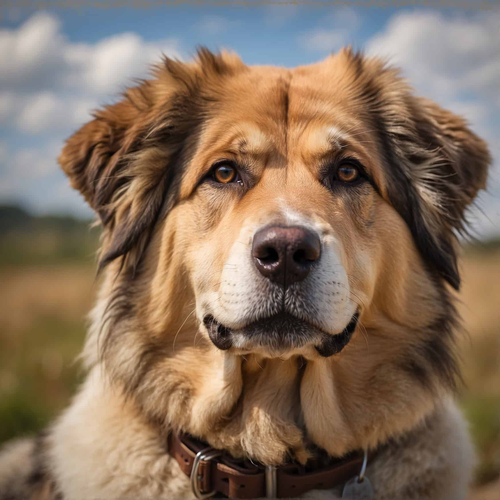 Bulgarian Karakachan Dog portrait headshot