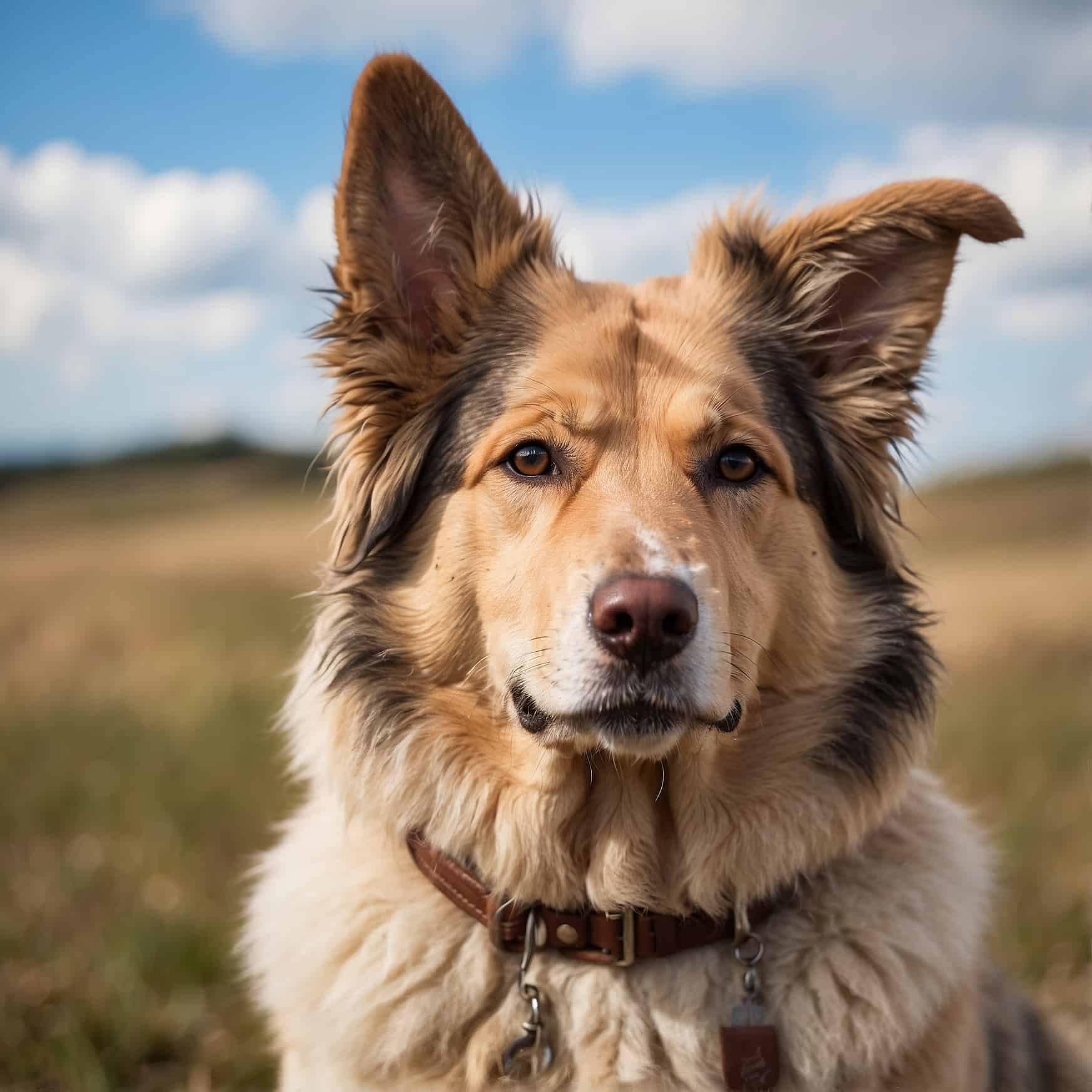 Romanian Mastiff (Carpatin Shepherd) portrait headshot