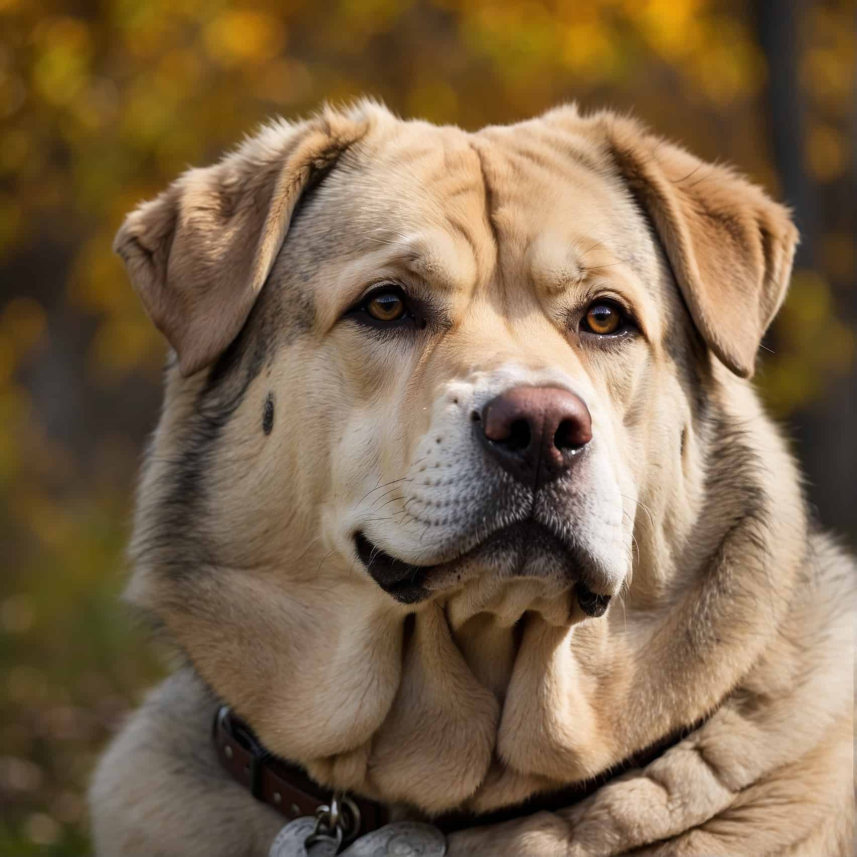 Central Asian Mastiff (Central Asian Shepherd Dog) headshot portrait