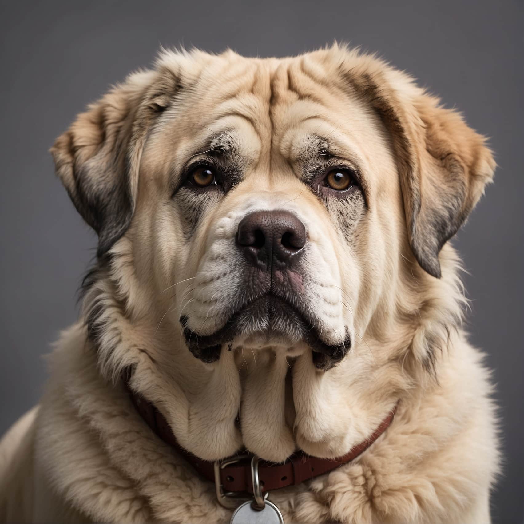 Pyrenean Mastiff portrait head shot