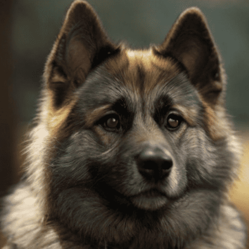 Norwegian Elkhound Portrait