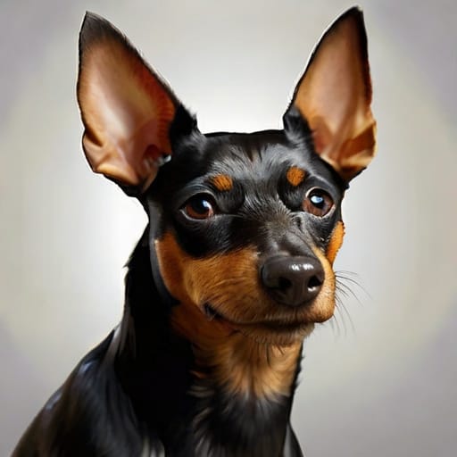 Toy Manchester Terrier Portrait