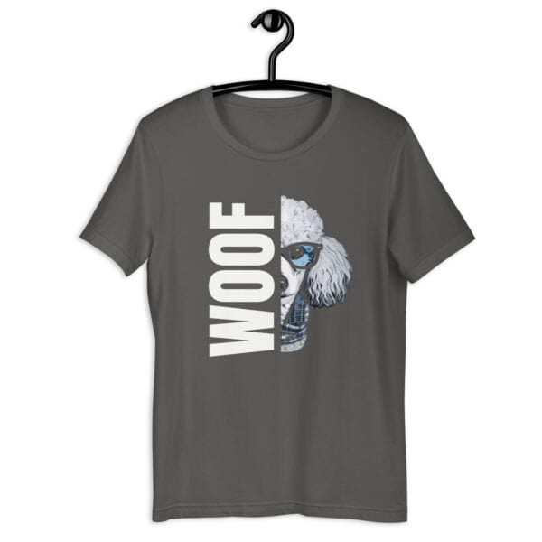 Woof Poodle Unisex T-Shirt - Image 11