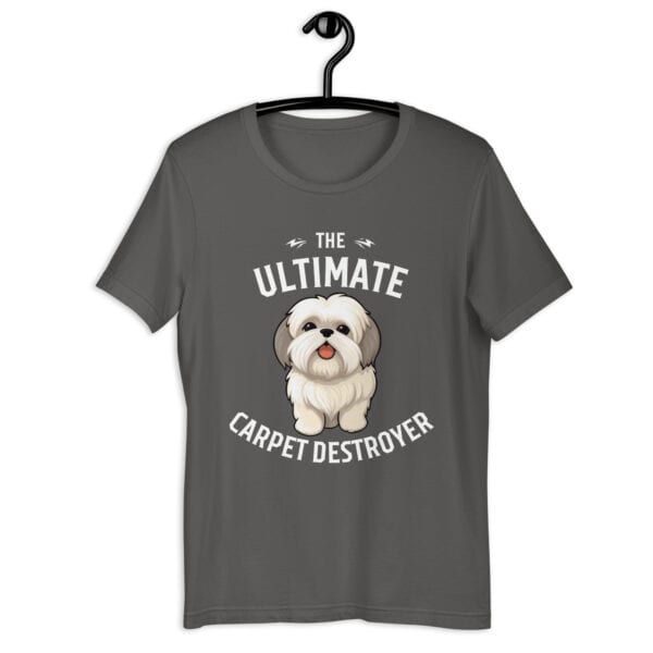 The Ultimate Carpet Destroyer Funny Shih Tzu Unisex T-Shirt gray