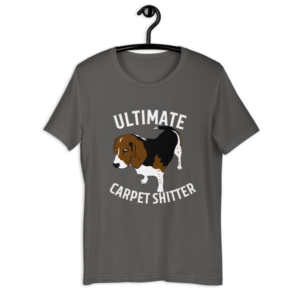 The Ultimate Carpet Shitter Funny Hound Unisex T-Shirt gray