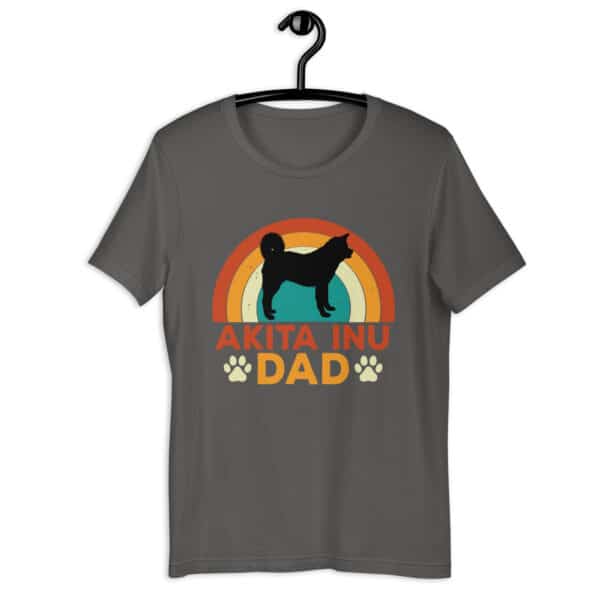 Akita Inu Dad Unisex T-Shirt Gray