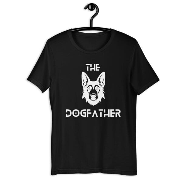 The Dogfather Terriers Unisex T-Shirt. Black