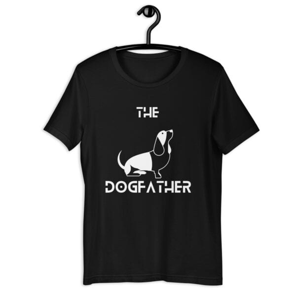 The Dogfather Hounds Unisex T-Shirt. Black