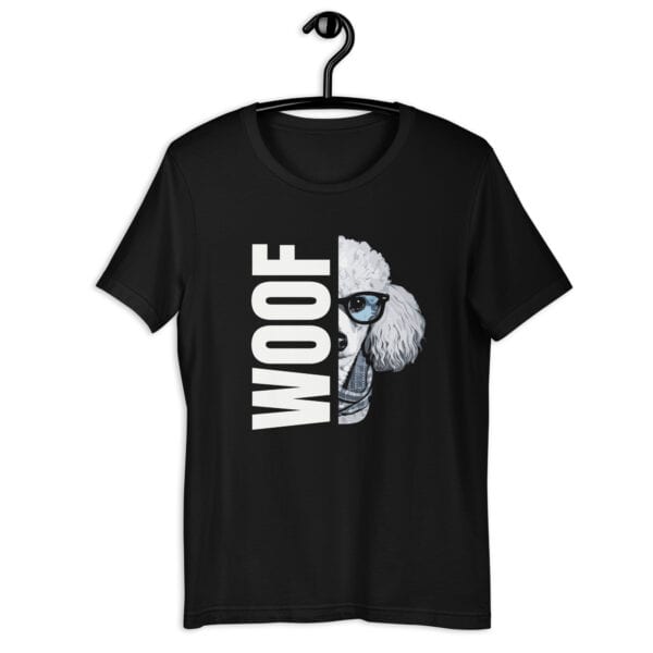 Woof Poodle Unisex T-Shirt - Image 3