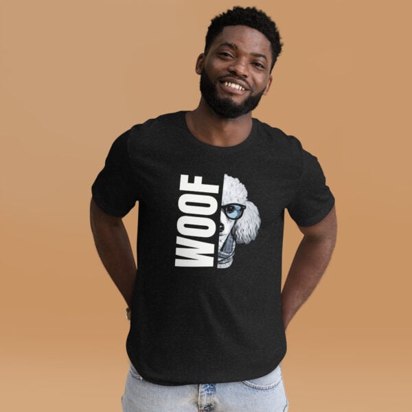 Woof Poodle Unisex T-Shirt - Image 2