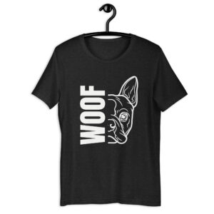 Woof Bulldog Unisex T-Shirt black