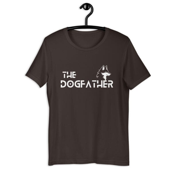 The Dogfather Huskies Unisex T-Brown