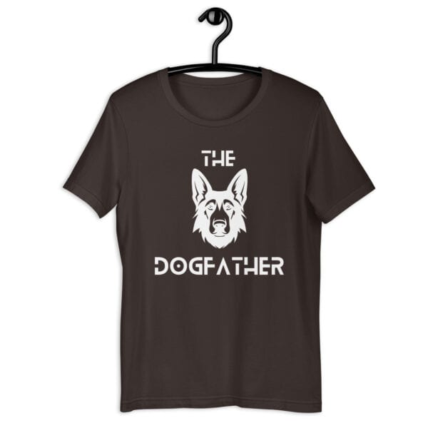 The Dogfather Terriers Unisex T-Shirt. Brown