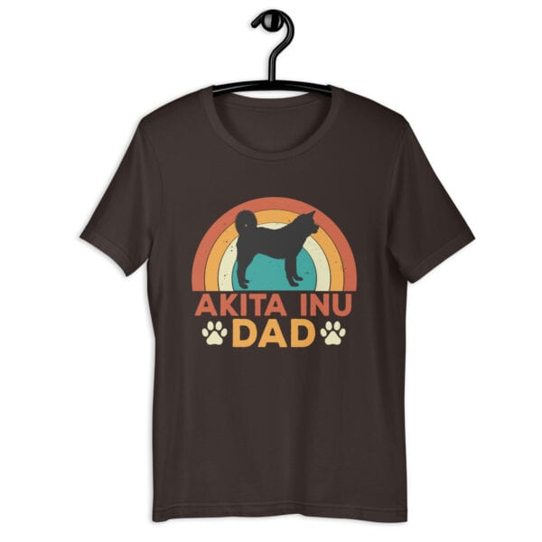 Akita Inu Dad Unisex T-Shirt Matte Gray