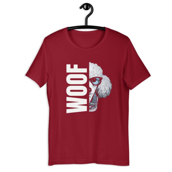 Woof Poodle Unisex T-Shirt - Image 6