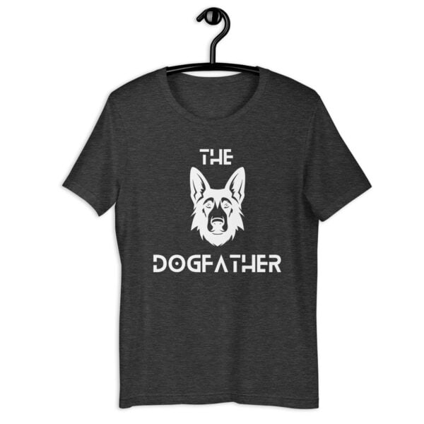 The Dogfather Terriers Unisex T-Shirt. Dark Grey