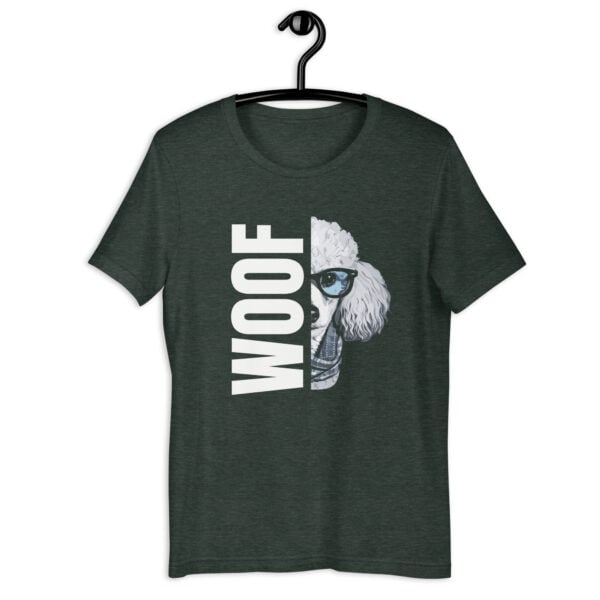 Woof Poodle Unisex T-Shirt - Image 8