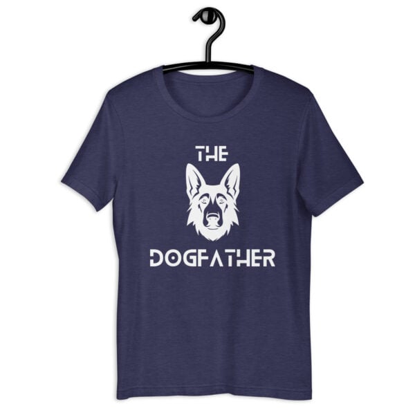 The Dogfather Terriers Unisex T-Shirt. Heather Midnight Navy