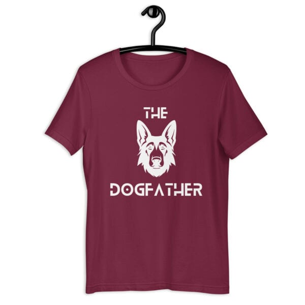 The Dogfather Terriers Unisex T-Shirt. Maroon
