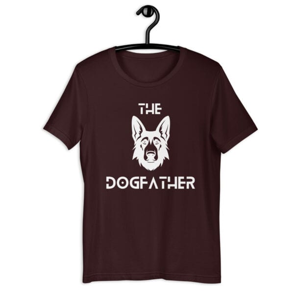 The Dogfather Terriers Unisex T-Shirt. Oxblood Black