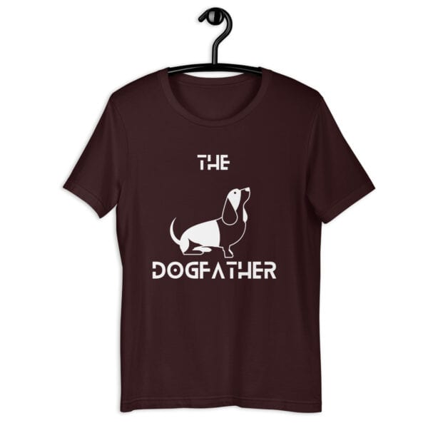 The Dogfather Hounds Unisex T-Shirt. Oxblood Black